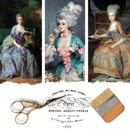 ヴィンテージフランスのデカップラッピング紙 ラッピングペーパーシート