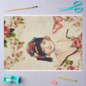 ヴィンテージフランスのデコページティッシュペーパー 薄葉紙 (クラフト)