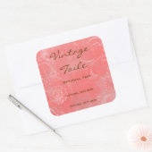 ヴィンテージフランスのトイルカスタムステッカーの色 スクエアシール (封筒)