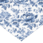 ヴィンテージフランスのトイルドゥジュイネイビーブルー テーブルクロス (アングル)