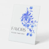 ヴィンテージフランスのトイルフローラブライダルシャワーの恩恵 台座サイン (正面)