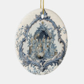 ヴィンテージフランスのトイル出生 | クリスマス セラミックオーナメント (右)