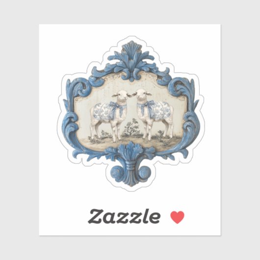 ヴィンテージフランスのトイル | チノイスリー出生羊 シール (シート)