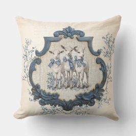 ヴィンテージフランスのトイル | 出生3頭の羊 クッション