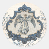 ヴィンテージフランスのトイル | 出生 ラウンドシール (正面)