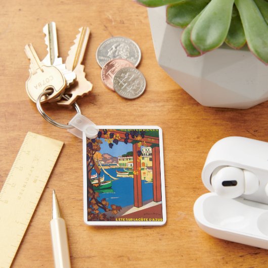 ヴィンテージフランスのトラベ地中海のル海 キーホルダー (デスク)