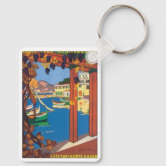ヴィンテージフランスのトラベ地中海のル海 キーホルダー (裏面)
