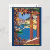 ヴィンテージフランスのトラベ地中海のル海 ポストカード (正面/裏面)