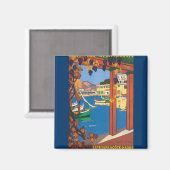 ヴィンテージフランスのトラベ地中海のル海 マグネット (正面/裏面)