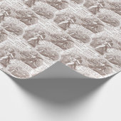 ヴィンテージフランスのトワールキューピッド ラッピングペーパー (角)