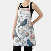 ヴィンテージフランスのハウスモノグラムチノワセリーネイビー エプロン (インサイチュ)