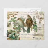 ヴィンテージフランスのハガキ ポストカード (正面/裏面)