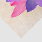 ヴィンテージフランスのハスの花の切り離し 薄葉紙 (詳細)