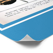 ヴィンテージフランスのバタフライコテージコア ポスター (角)