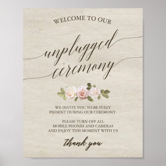 ヴィンテージフランスのバラの取り外し式標識 ポスター (正面)