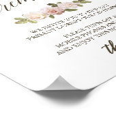 ヴィンテージフランスのバラの取り外し式標識 ポスター (角)