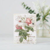 ヴィンテージフランスのバラはがき ポストカード (スタンド正面)