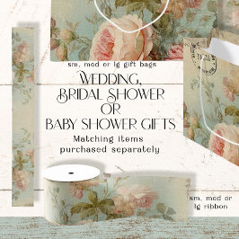 ヴィンテージフランスのバラフローラブルーnイエローデクページ グログランリボン