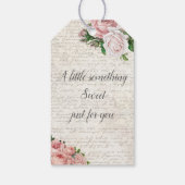ヴィンテージフランスのバラランジェリーブライダルシャワー ギフトタグ (裏面)