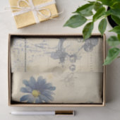 ヴィンテージフランスのバラレディービーフラワーカルテポストエール 薄葉紙 (ギフト)