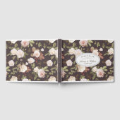 ヴィンテージフランスのバラ結婚ズゲストブック ゲストブック (全面)