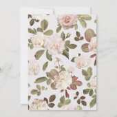 ヴィンテージフランスのバラ結婚式招待状 招待状 (裏面)