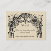 ヴィンテージフランスのバロック結婚ロココ エンクロージャーカード (正面)