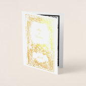 ヴィンテージフランスのバロック華美ロコ 箔カード (正面)