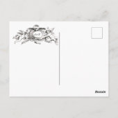 ヴィンテージフランスのバロック・ロコウェディングRSVP ポストカード (裏面)