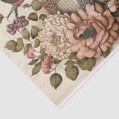 ヴィンテージフランスのバードケージ、蝶 薄葉紙 (詳細)