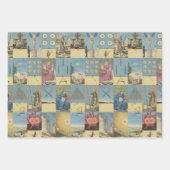 ヴィンテージフランスのパステルハンドドロッドタロット ラッピングペーパーシート (正面2)