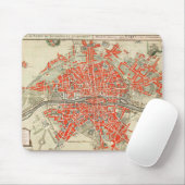 ヴィンテージフランスのパリの地図(1721年~1774年) マウスパッド (マウス)