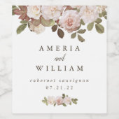 ヴィンテージフランスのパーソナライズされたワインラベル ワインラベル (シングルラベル)