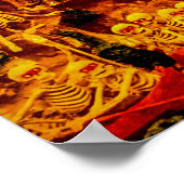 ヴィンテージフランスのパーティーがヘルズビルのスケルトン悪魔 ポスター (角)