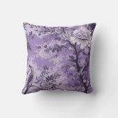 ヴィンテージフランスのパープルトイレフルーリー クッション (裏面)