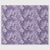 ヴィンテージフランスのパープルトイレフルーリー ラッピングペーパー (フラット)