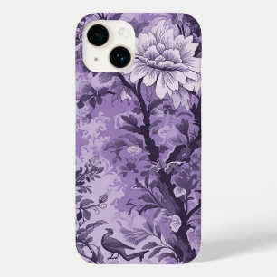 ヴィンテージフランスのパープルトイレフルーリー Case-Mate iPhone 14ケース