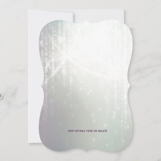 ヴィンテージフランスのパープ華美ルスパー結婚クルズ 招待状 (裏面)