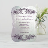 ヴィンテージフランスのパープ華美ルスパー結婚クルズ 招待状 (スタンド正面)