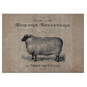 ヴィンテージフランスのヒツエイドムスリンファームハ素朴ウス カッティングボード (正面)