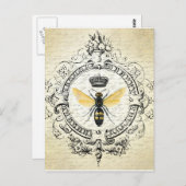 ヴィンテージフランスのビーはがき ポストカード (正面/裏面)