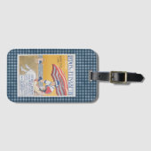 ヴィンテージフランスのビーチ旅行ポスター ラゲッジタグ (正面横)