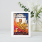 ヴィンテージフランスのビール広告 ポストカード (スタンド正面)