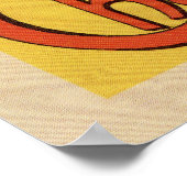 ヴィンテージフランスのピエロ法縦旗 ポスター (角)