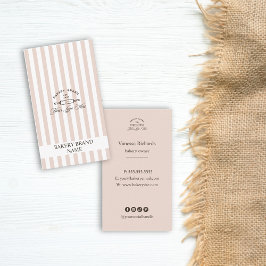 ヴィンテージフランスのピンクベーカリーロエレガントゴ 名刺