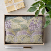 ヴィンテージフランスのファッションと薄紫花の切り離し 薄葉紙 (ギフト)