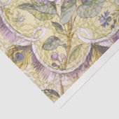 ヴィンテージフランスのファッションと薄紫花の切り離し 薄葉紙 (詳細)