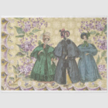 ヴィンテージフランスのファッションと薄紫花の切り離し