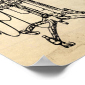 ヴィンテージフランスのファッション ポスター (角)