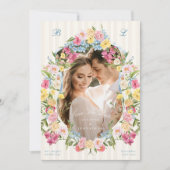 ヴィンテージフランスのフォトフレーム結婚モノグラム セーブザデート (正面)